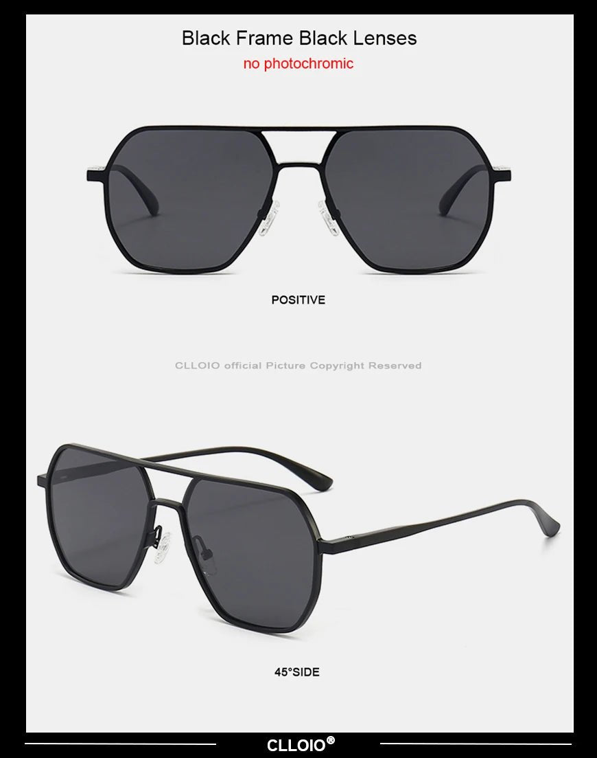 Square Aluminum Sunglasses UV400AzizaK