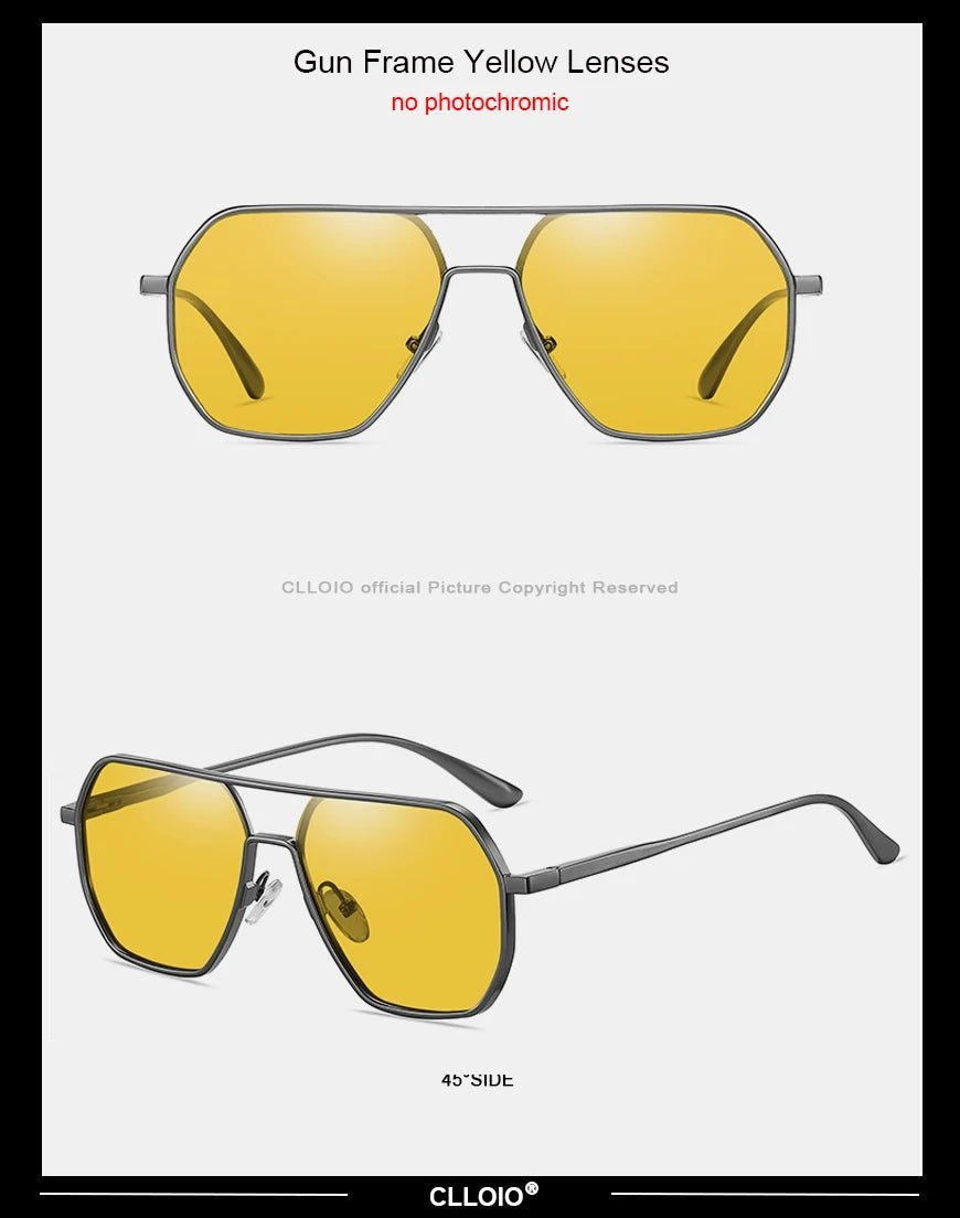 Square Aluminum Sunglasses UV400AzizaK