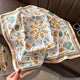 Square silk scarf with flowersAzizaK
