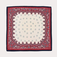 Square silk scarf with flowersAzizaK