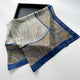Square silk scarf with flowersAzizaK