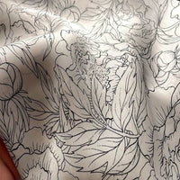Square silk scarf with flowersAzizaK