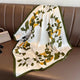 Square silk scarf with flowersAzizaK