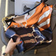 Square silk scarf with flowersAzizaK