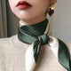 Square silk scarf with flowersAzizaK