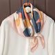 Square silk scarf with flowersAzizaK