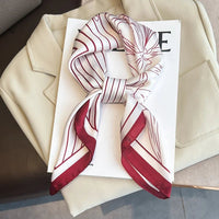 Square silk scarf with flowersAzizaK