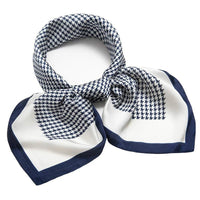 Square silk scarf with flowersAzizaK
