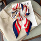 Square silk scarf with flowersAzizaK