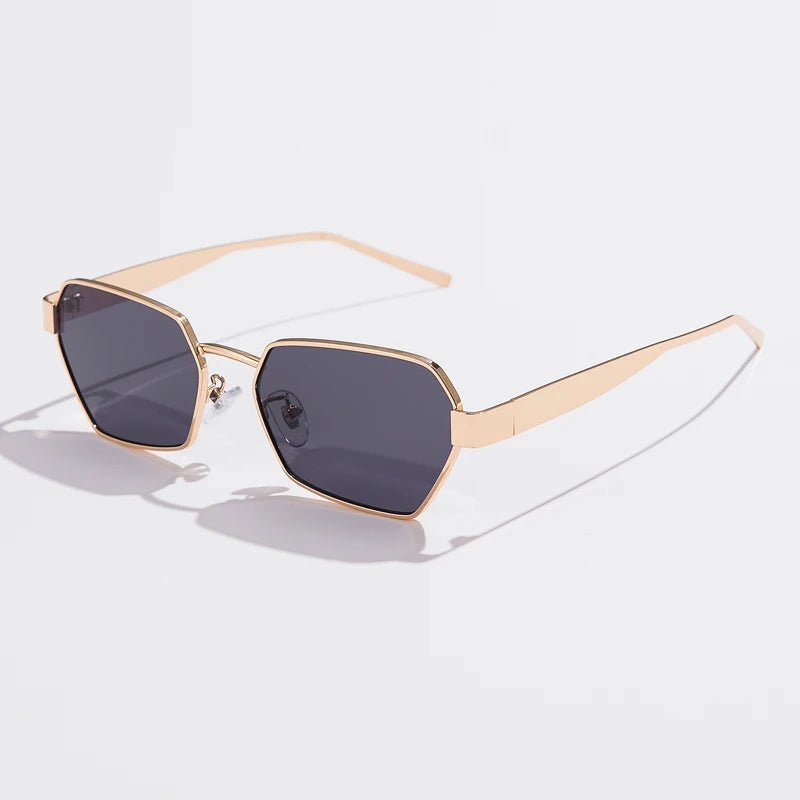 Square sunglasses with metal frames, UV400AzizaK