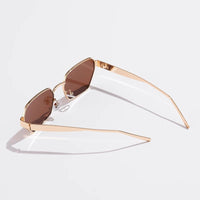 Square sunglasses with metal frames, UV400AzizaK