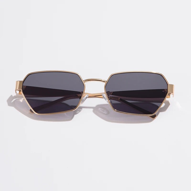 Square sunglasses with metal frames, UV400AzizaK
