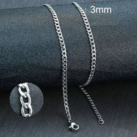 Stainless Steel Black Gold Color Cuban Link Chain Necklace for Men Eye Catching Short Length Male Choker Jewelry GiftAzizaK