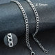 Stainless Steel Black Gold Color Cuban Link Chain Necklace for Men Eye Catching Short Length Male Choker Jewelry GiftAzizaK
