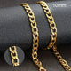Stainless Steel Black Gold Color Cuban Link Chain Necklace for Men Eye Catching Short Length Male Choker Jewelry GiftAzizaK
