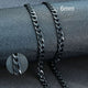 Stainless Steel Black Gold Color Cuban Link Chain Necklace for Men Eye Catching Short Length Male Choker Jewelry GiftAzizaK