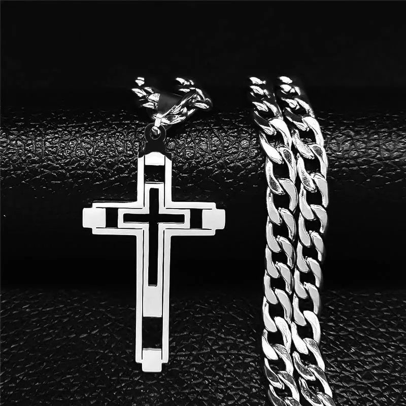 Stainless steel Hip Hop necklace with gold color long pendant for women/menAzizaK