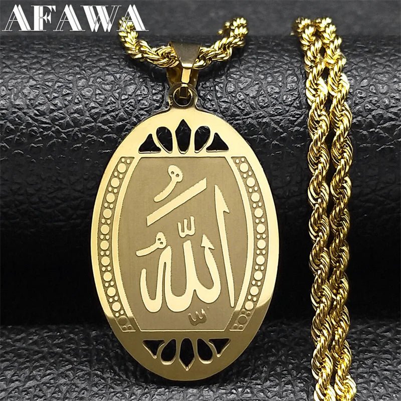 Stainless steel necklace with pendantAzizaK