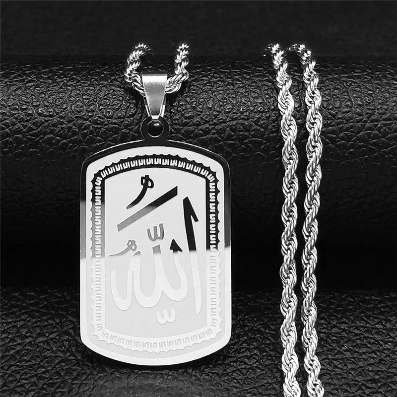 Stainless steel necklace with pendantAzizaK