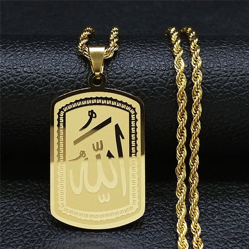 Stainless steel necklace with pendantAzizaK