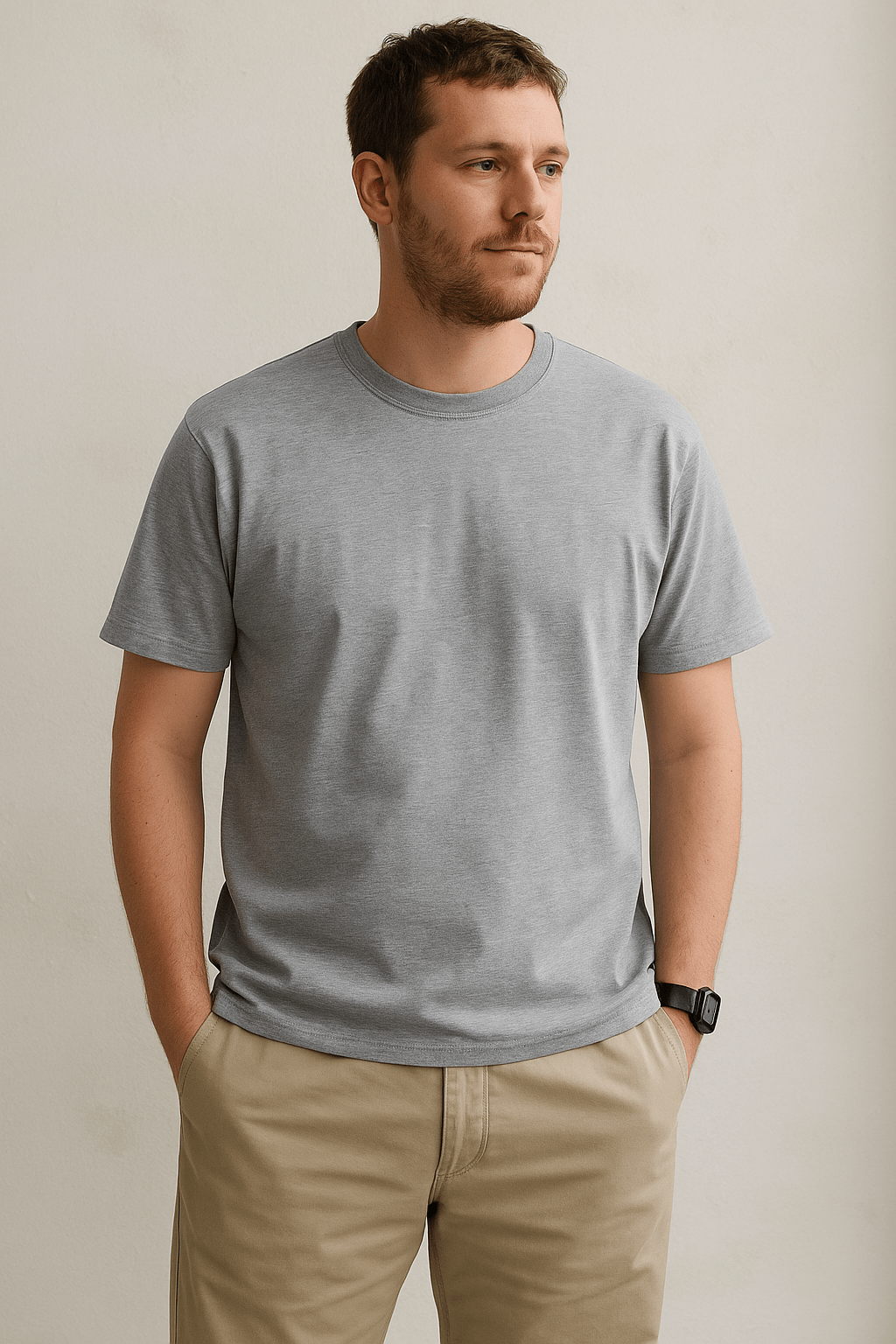 Summer Cotton T-Shirt – Solid Color O - Neck TeeAzizaK