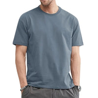 Summer Cotton T-Shirt – Solid Color O - Neck TeeAzizaK