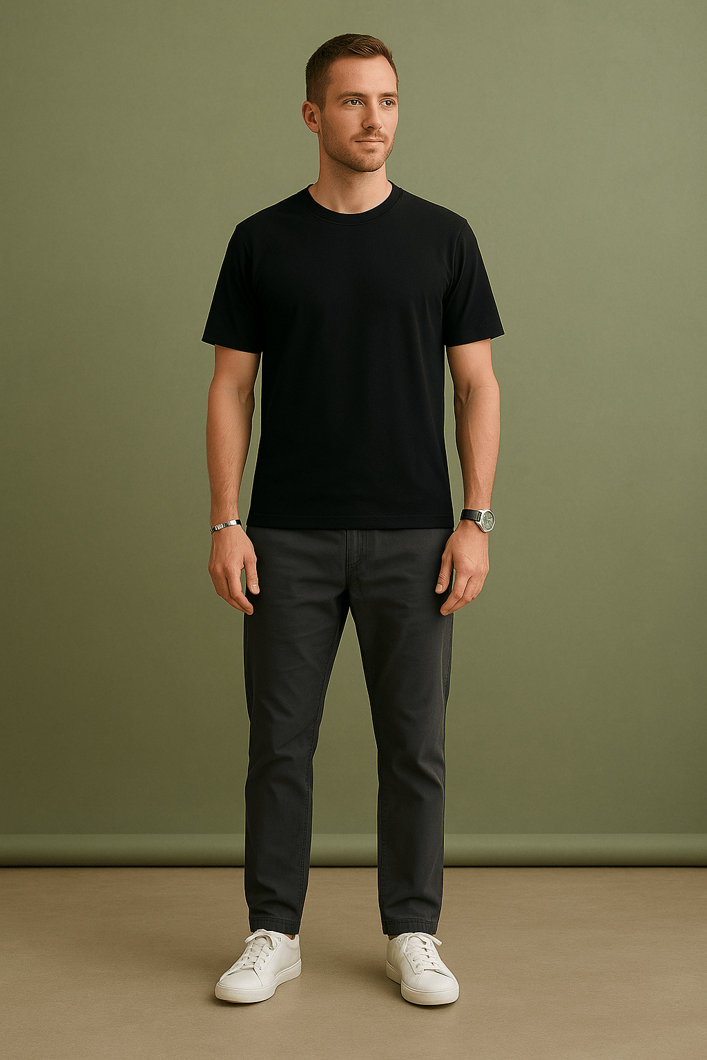 Summer Cotton T-Shirt – Solid Color O - Neck TeeAzizaK