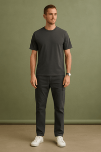 Summer Cotton T-Shirt – Solid Color O - Neck TeeAzizaK