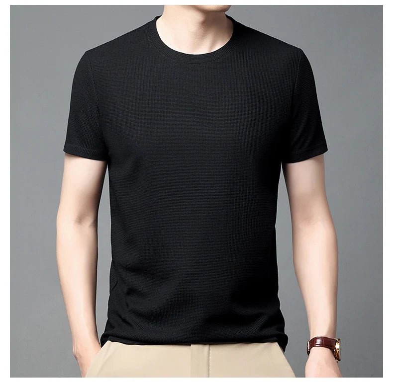 ☀️ Summer Short Sleeve Round Neck T-Shirt – Comfortable & Breathable for Everyday WearAzizaK