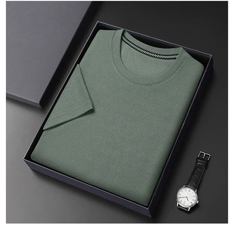 ☀️ Summer Short Sleeve Round Neck T-Shirt – Comfortable & Breathable for Everyday WearAzizaK