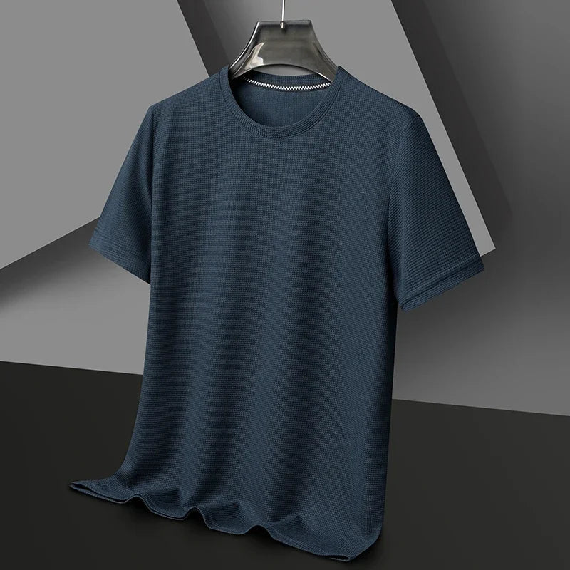 ☀️ Summer Short Sleeve Round Neck T-Shirt – Comfortable & Breathable for Everyday WearAzizaK