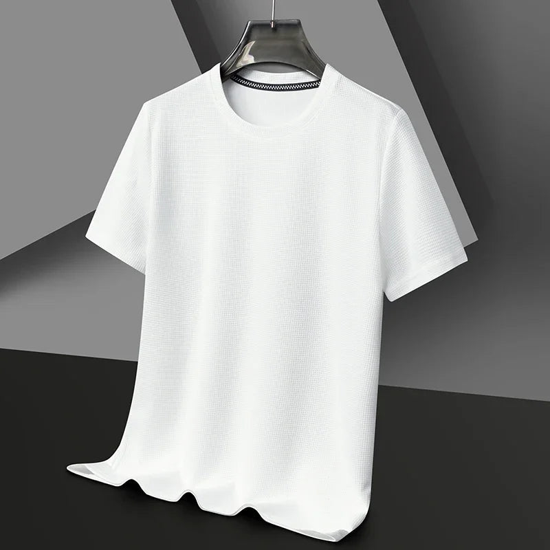 ☀️ Summer Short Sleeve Round Neck T-Shirt – Comfortable & Breathable for Everyday WearAzizaK