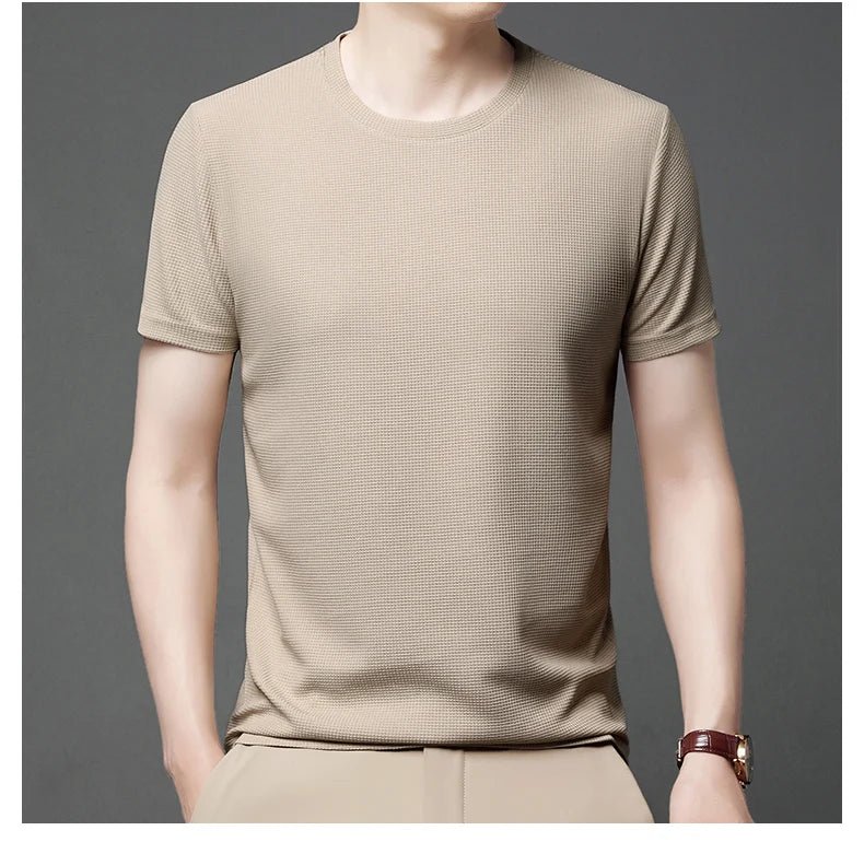 ☀️ Summer Short Sleeve Round Neck T-Shirt – Comfortable & Breathable for Everyday WearAzizaK