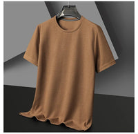☀️ Summer Short Sleeve Round Neck T-Shirt – Comfortable & Breathable for Everyday WearAzizaK