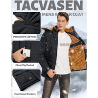 TACVASEN Fleece Lined Parka JacketAzizaK