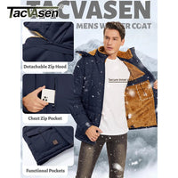 TACVASEN Fleece Lined Parka JacketAzizaK
