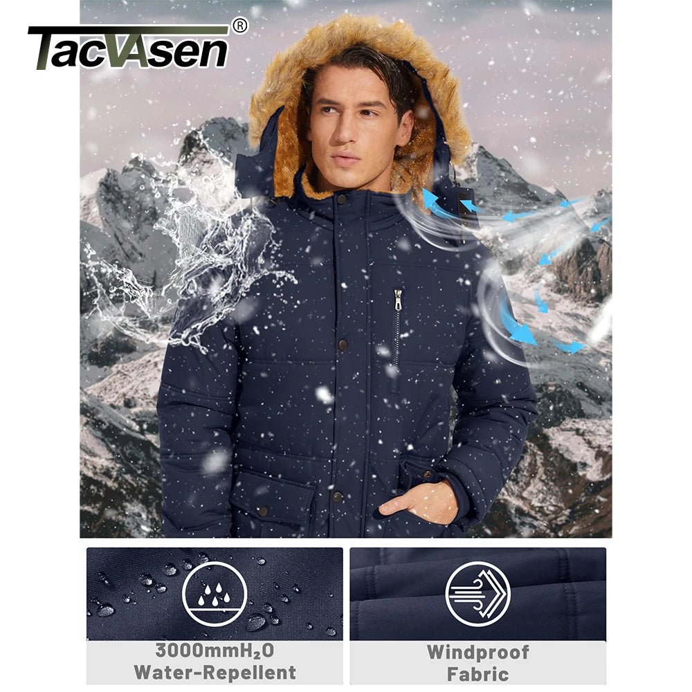 TACVASEN Fleece Lined Parka JacketAzizaK