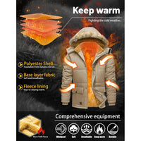 TACVASEN Fleece Lined Parka JacketAzizaK