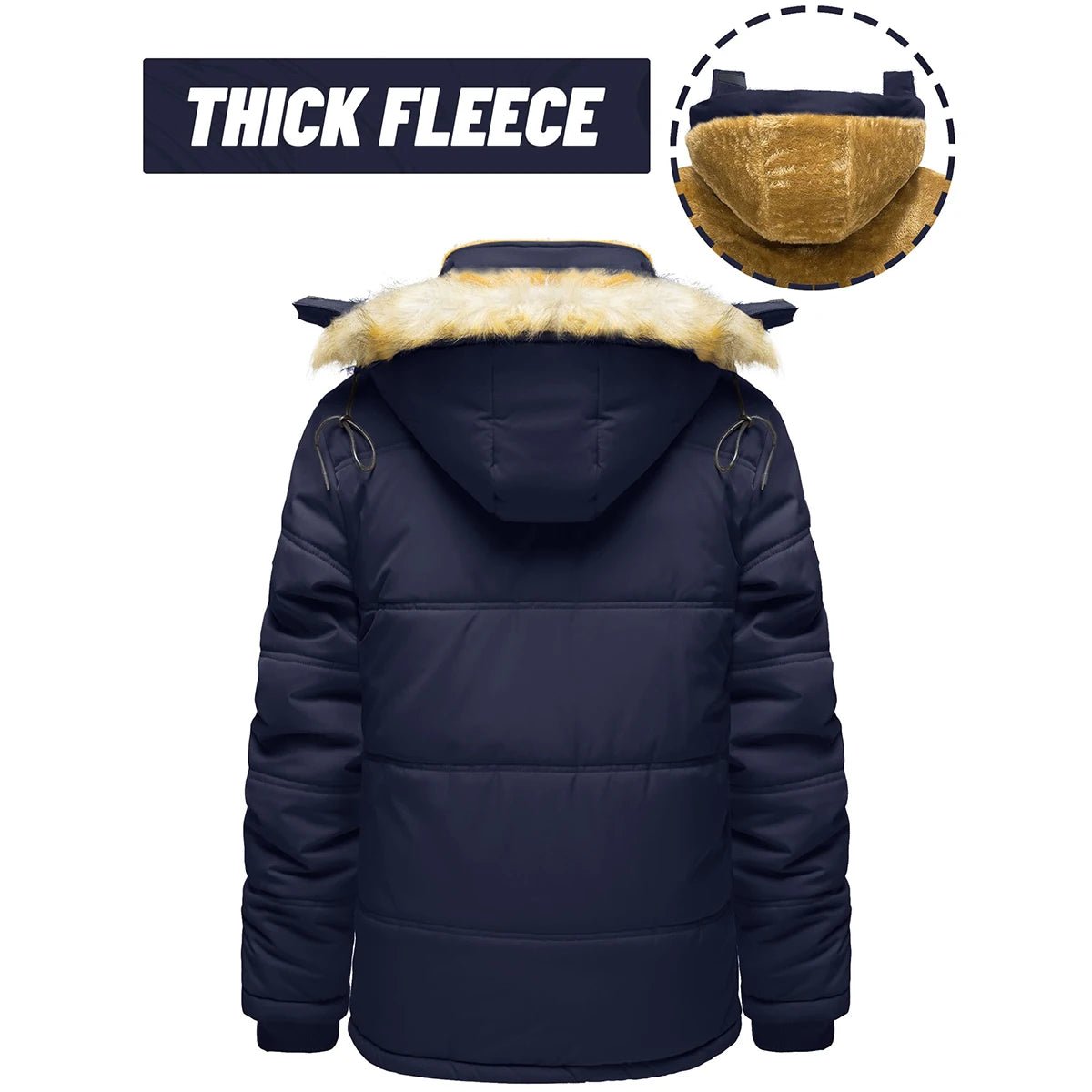 TACVASEN Fleece Lined Parka JacketAzizaK