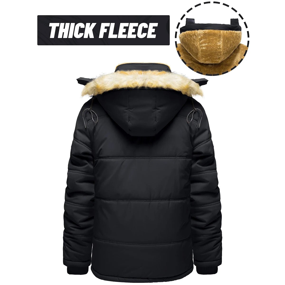 TACVASEN Fleece Lined Parka JacketAzizaK