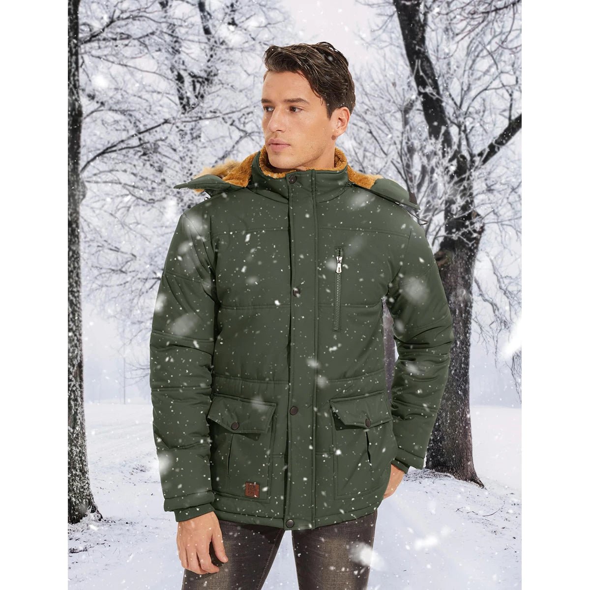 TACVASEN Fleece Lined Parka JacketAzizaK