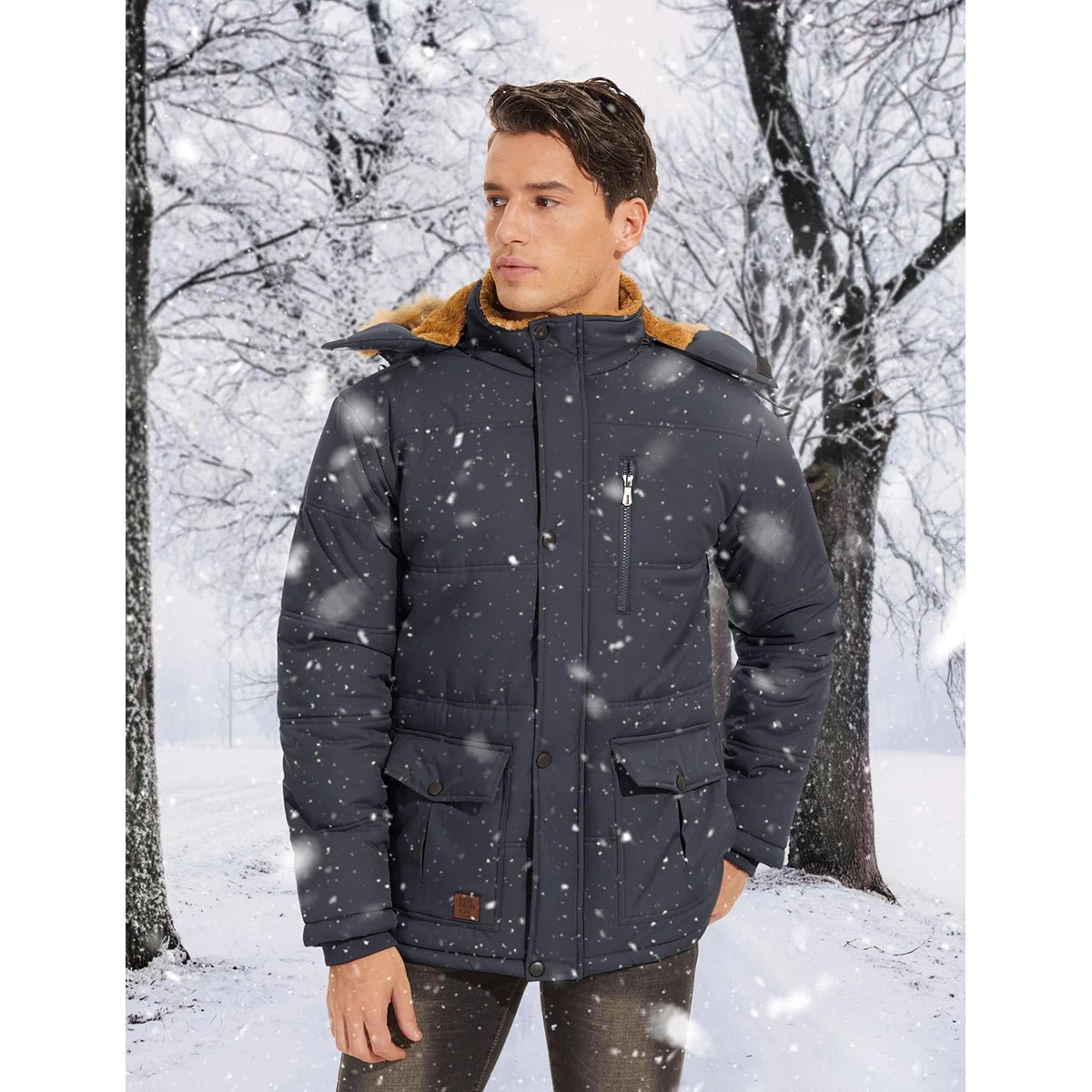 TACVASEN Fleece Lined Parka JacketAzizaK