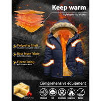TACVASEN Fleece Lined Parka JacketAzizaK