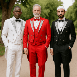 Tailcoat 3 - Piece Suit – Formal Vest & Jacket Set for Special OccasionsAzizaK