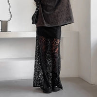 Talenza black lace transparent skirtAzizaK