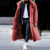 Thick faux fur coat solid cardiganAzizaK