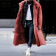 Thick faux fur coat solid cardiganAzizaK
