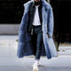 Thick faux fur coat solid cardiganAzizaK