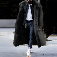 Thick faux fur coat solid cardiganAzizaK