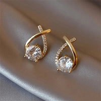 Trendy Cross Stud EarringsAzizaK